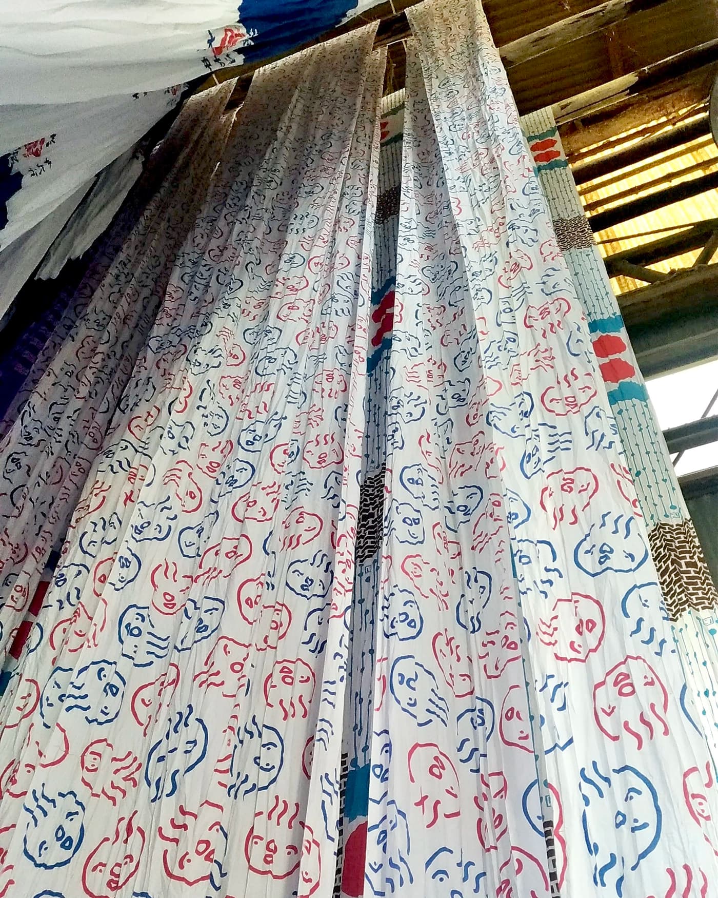 おふろくんおふろちゃんてぬぐい